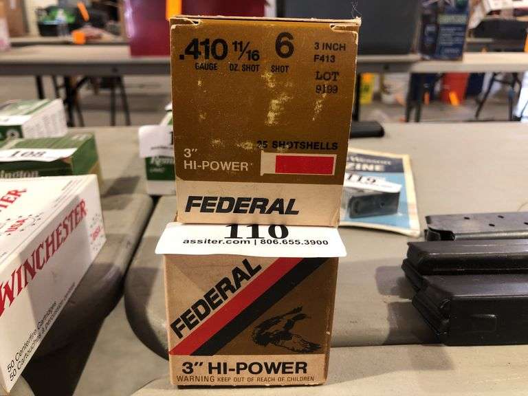 (50) Federal .410 11/16oz 6 Shot 3"
