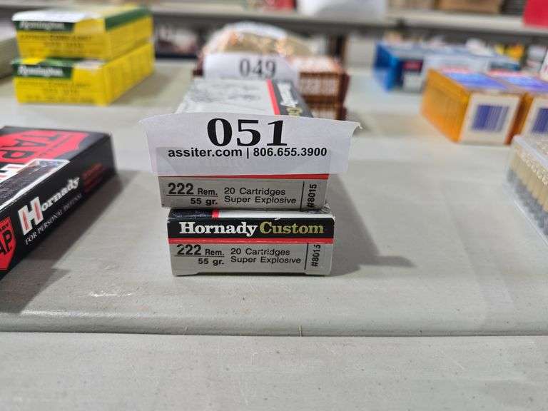 (40) Hornady 222REM 55gr Super Explosive