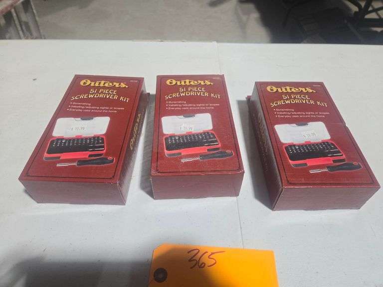 (3) Outers 51 Piece Screwdriver Sets