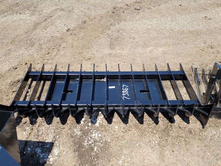 70" Skid Steer Root Rake