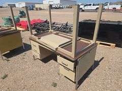 (2) Metal Desk