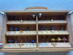 (26) Piece Router Bit Set in Wooden Case