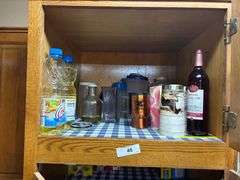 Coffee  mugs, bottles, grinder, misc