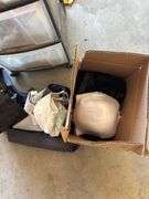 Filling cabinet, , bags, clothing, bras, cords, dog toys misc