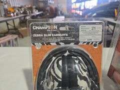 Sound Soldier Passive Range Ear Muffs and Champion Zebra Slim Ear Muffs
