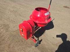 Red   Concrete Mixer