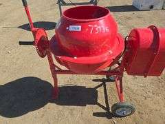 Red   Concrete Mixer
