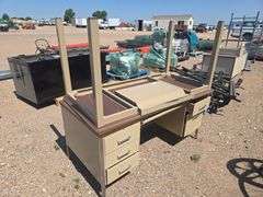 (2) Metal Desk