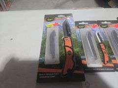 (2) Outdoor Edge Razorlite Folding Knives w/Replacement Blades and Sharpener
