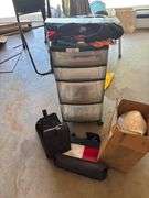 Filling cabinet, , bags, clothing, bras, cords, dog toys misc