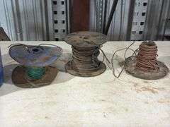 (5) Partial Spools of Various Wire