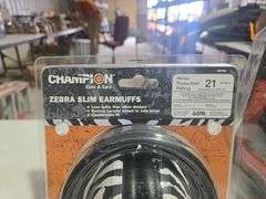 Sound Soldier Passive Range Ear Muffs and Champion Zebra Slim Ear Muffs