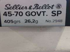 (20) Sellier & Bellot 45-70 Govt. SP 405gr 26.2g