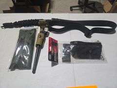 Shell Casing Catcher, Bayonet, Sling, AR15 Cleaning Kit