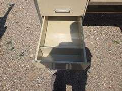 (2) Metal Desk
