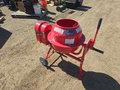 Red   Concrete Mixer