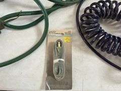 Extension Cord, (2) Recoil Air Hoses, (2) Airless Dolly Wheels