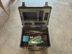 Hard Plastic Case w/Foam Lining Containing Various Size Drill Bits