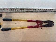Measuring Stick, (2) 16’ Tape Measures, Level, and Bolt Cutters