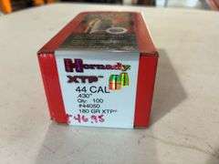 Box of Hornady XTP 44 Cal Bullet Tips