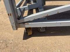 4x12x32 Steel Top Workbench on Casters
