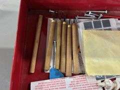 Excel Tool Box w/chisels and Screw Drivers