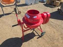 Red   Concrete Mixer