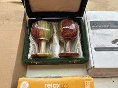 Box Containing (2) Stone Goblets