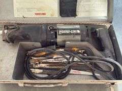 Porter Cable Reciprocating Saw in Metal Case and Blade Replacements