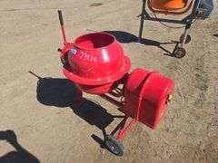 Red   Concrete Mixer