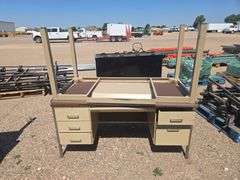 (2) Metal Desk