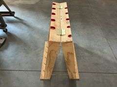 Foldable 10 Slot Wooden Gun Rack 32”Long x 33.5” Tall