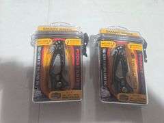 (2) Outdoor Edge Razorlite Folding Knives w/Replacement Blades and Sharpener