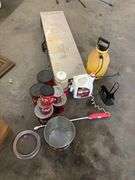 Gun holder, sprayers, empty containers misc