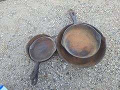 (4) Cast Iron Pans