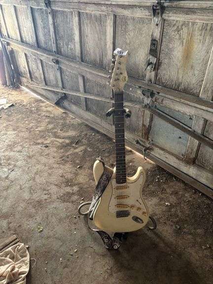 Guitar with stand