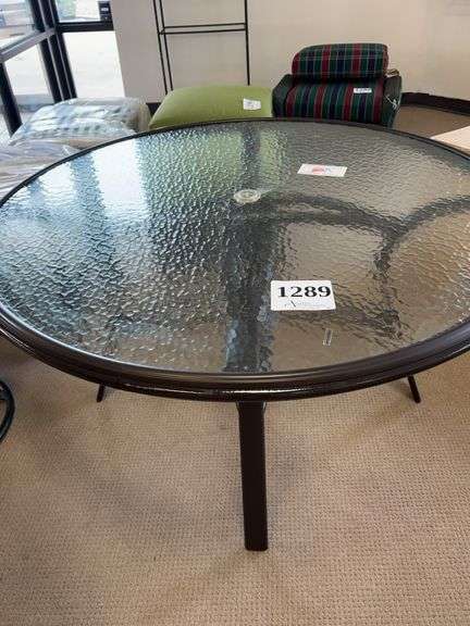 48 inch glass top table