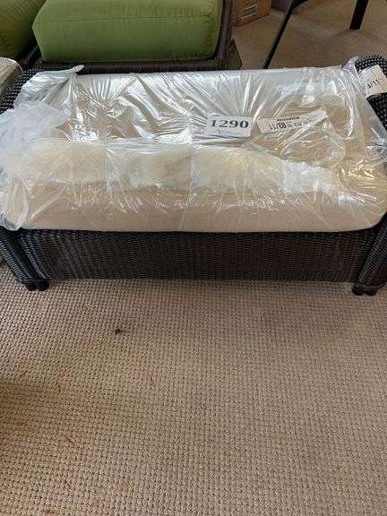 41x22 wicker ottoman