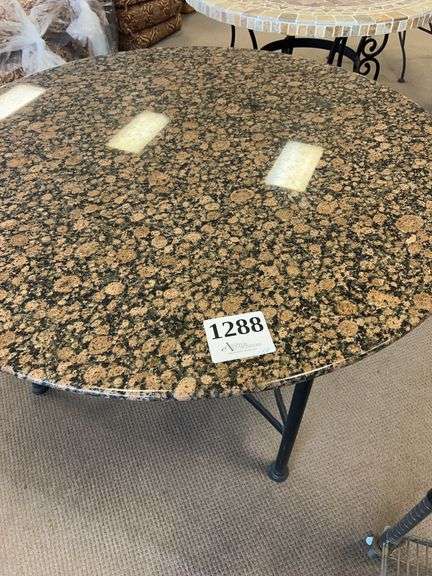 54 inch marble top table
