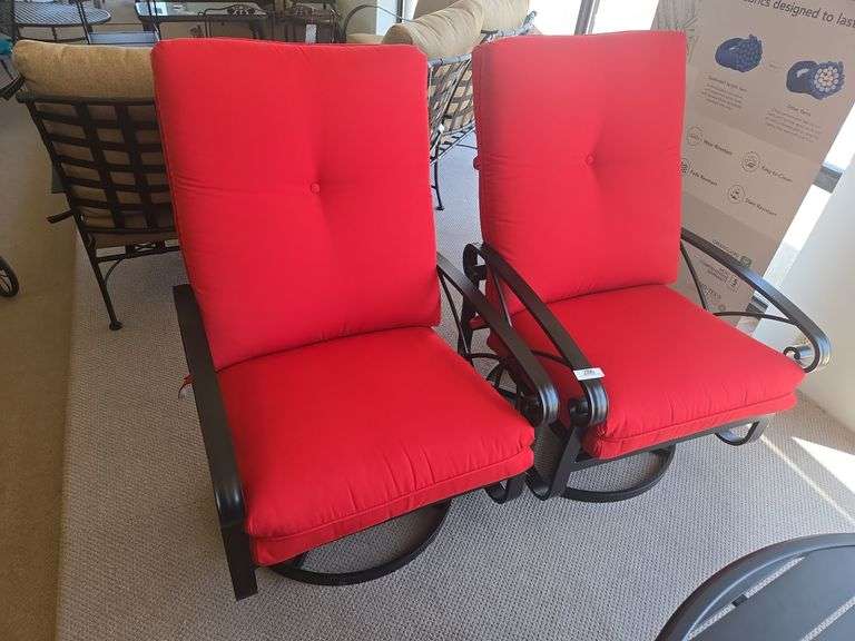 (2) Winston Swivel Rocker Chairs - Assiter Auctioneers