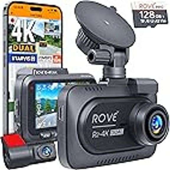 Rove R2-4K Dual Dash Cam Front & Reer