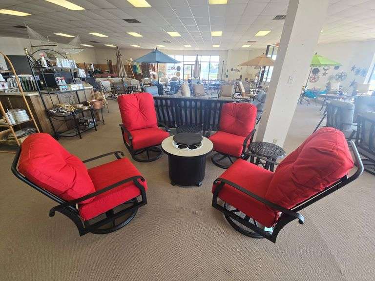 Fireplace Center-Patio Shop Retirement  Auction