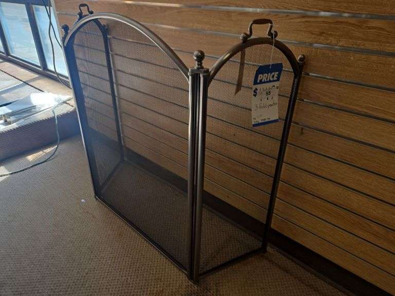 (3) Fold Fire Place Screen