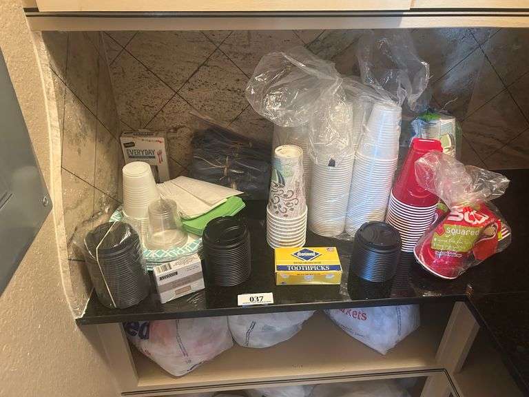 Plastic Cups, Lids, etc.