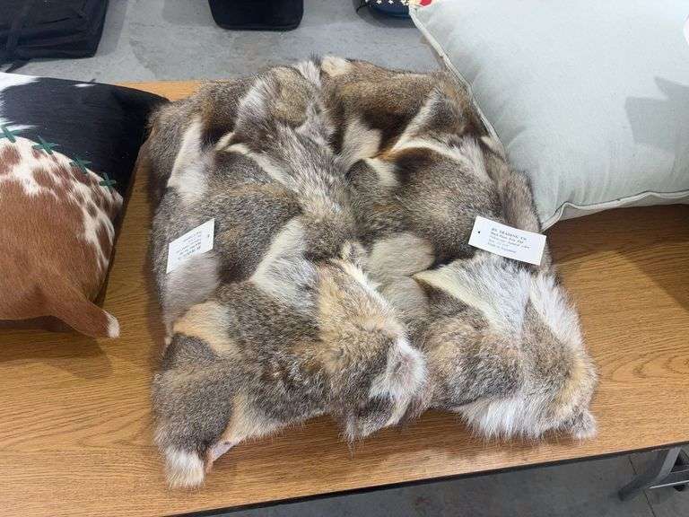 Back Paws Fox Fur Pillow