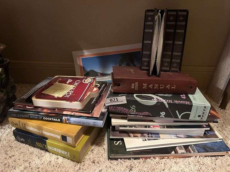 Photo album with Misc. Books
