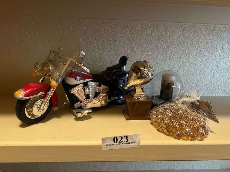 Harley Davidson Motorcycle, Vintage with Misc.