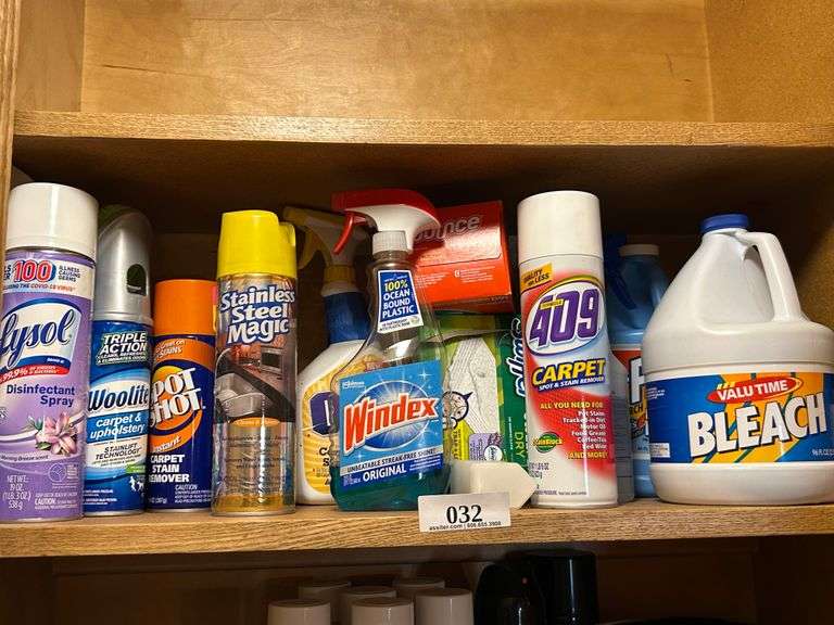 Assorted Cleaning supplies