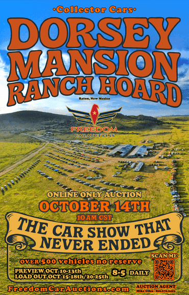 Dorsey Mansion Hoard Collector Car Auction *OPEN FOR BIDS*