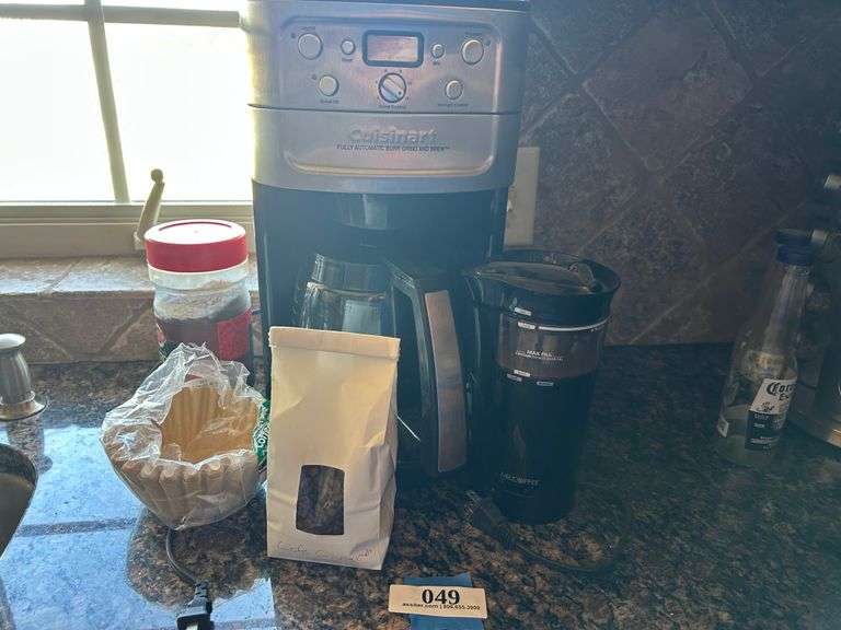 Coffee maker w/coffee misc